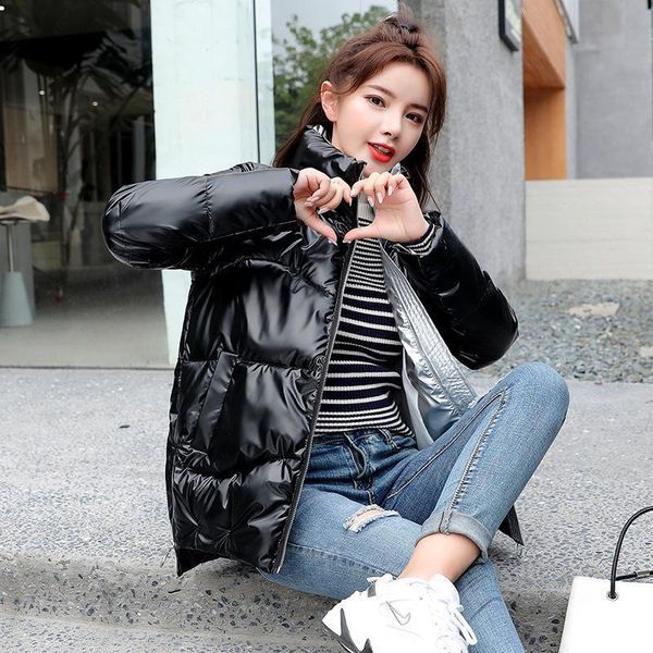 

zity 2020 winter women's coat jacket parka women's bread winter down jacket women's down parka women parka winter jacket woma, Black