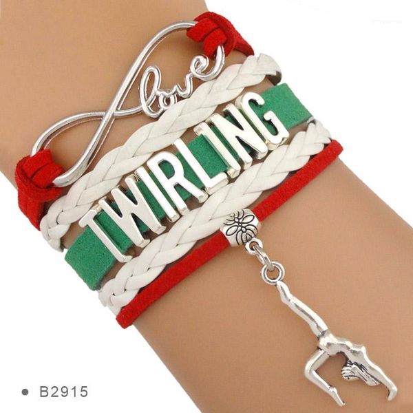 Infinity Love Twirling Majorette Batons Geschenk für Twirlers Ballerina-Balletttänzer-Armbänder für Frauen1