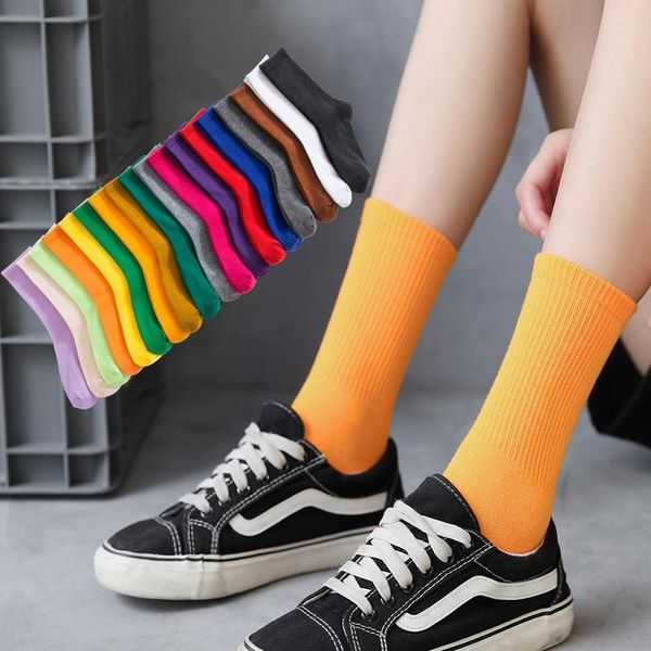 

salina ladies socks winter spring new year short tube ordinary fashion 18 pure color collocation sports leisure com bbyuit, Black