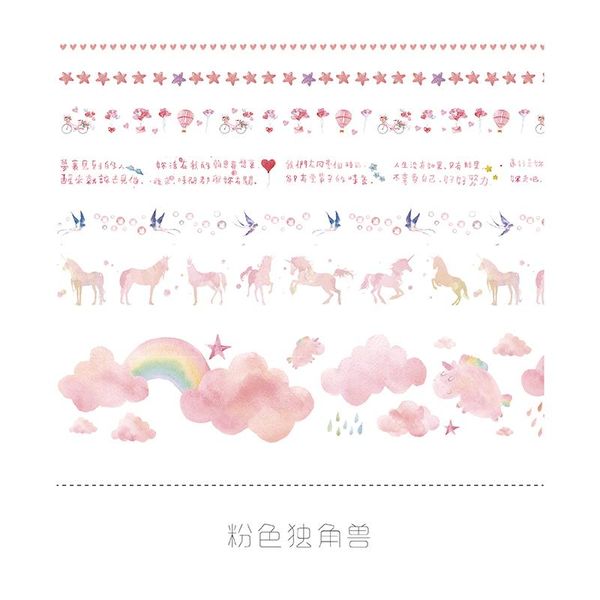 

9 design decorative washi tape set school stationery journal supplies colored masking tape scrapbooking adhesive tape bbymbq