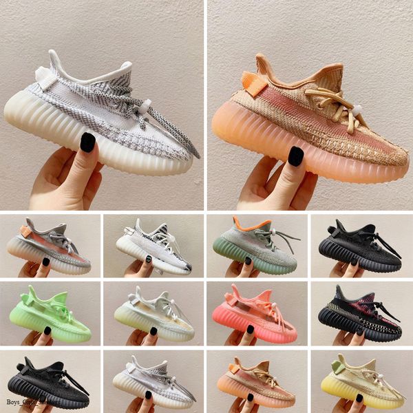 

designers kids shoes 2021 toddlers trainers v2 clay black triple white antlia children sneakers boys girls running shoe