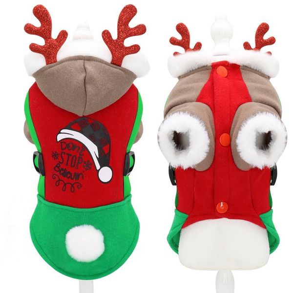 

dog christmas clothes costume pet coat for small dogs cats cute winter puppy kitten hoodie pet clothes pug chihuahu jllczx