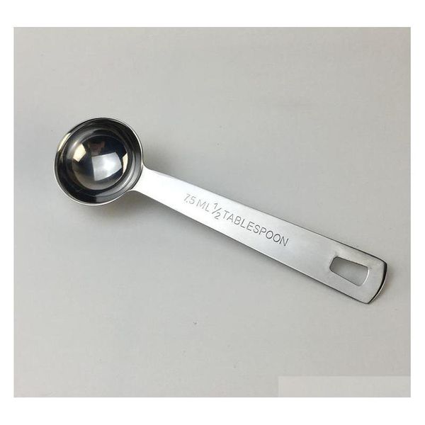 

stainless steel measuring spoon cup tea spoon 5ml 15ml tablespoon coffee scoops tools kitchen scales gadgets cooking jllfnp bdesybag