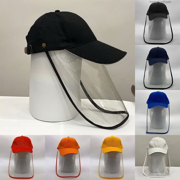 

removable windproof anti-fog protective multi-function hat anti-saliva eye face cover cap