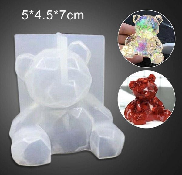 

sile mould diy crystal epoxy three-nsional geometric bear shaped mold plaster aromatherapy cak jllmhj yeah2010