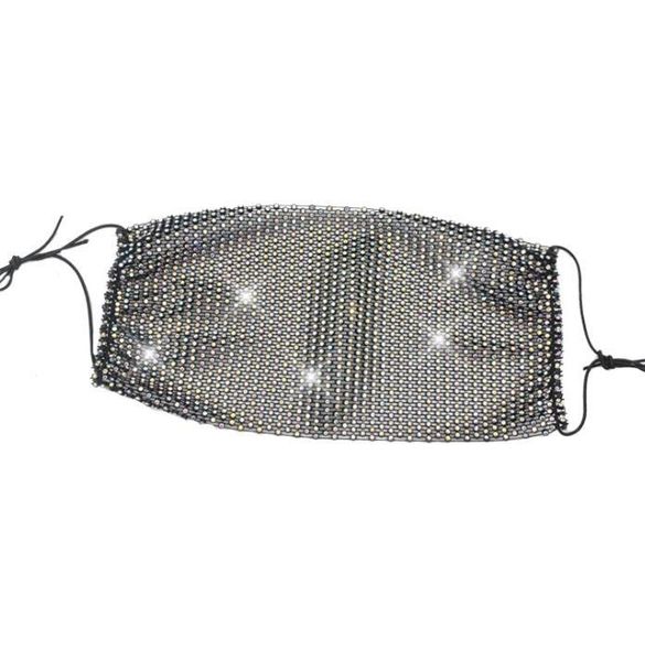 

9styles mesh flash diamond masks mask european masks mask star club washable female party gga3402-2 rhinestone designer face protective kkum