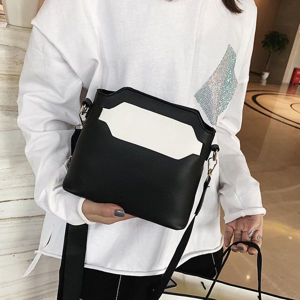 

fashion hit color one-beash bag женская 2020 новый chao корейская версия сто наклонного широкого наплечного ремень