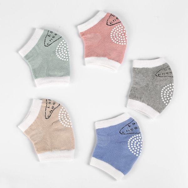 

infants baby knee pads non slip boys girls soft thick knee pads safety crawling knee cushion elbow protectors leg warmer kids socks gg20205, Pink;yellow