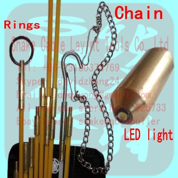 

amazon 10x330mm cable access kit toolbox electricians puller rods wires duct rodder cable running kits puller