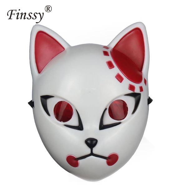 

2021 последняя kamado yaiba tanjirou demon нет материал slayer kimetsu пластиковые cosplay anime fox mask new