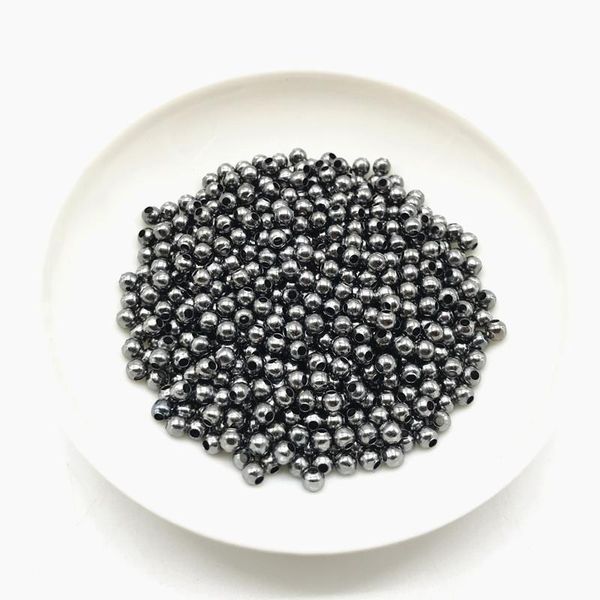 

500/200 / 50шт 2/4 / 6мм золото / бронза тон металлические бусины гладкий шарик шарики прокладки для изготовления ювелирных изделий 500/200