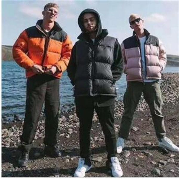 

new winter north jacket men's parkas cotton jacket men wonmen couple coat womens designer coats jackets outerwea mens parka, Black