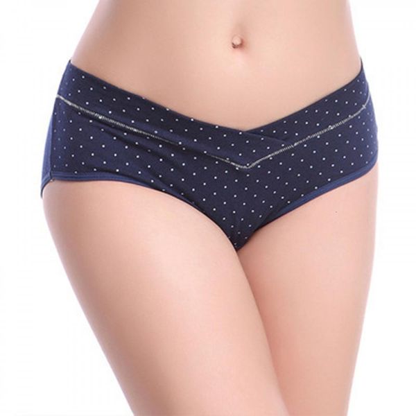 

summer women's briefs comfortable cotton u-shaped low waist underwear women dot print ultra-thin panties, Black;pink