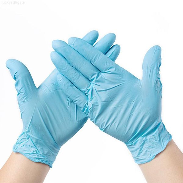

9 glove antistatic class nitrile a disposable blue inch inspection protective clean cut-proof gloves 100pcs