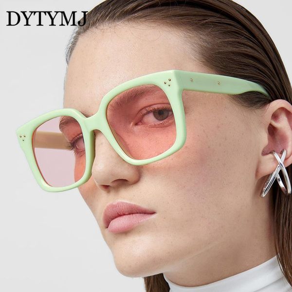 

sunglasses dytymj retro square women oversized classic sun glasses for men luxury okulary gafas de sol mujer, White;black