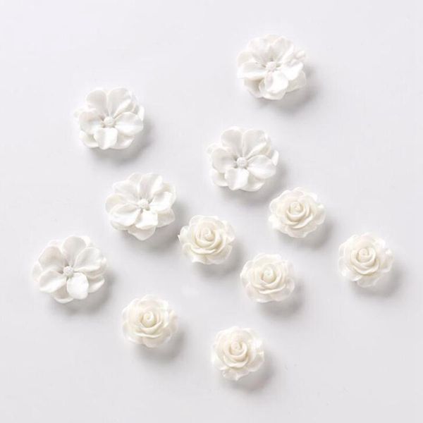 

2 шт. лот белая смола цветы лотос ручной работы diy изготовление серьги материал сумка аксессуары для волос 2 шт. лот белый bbyejw, Black