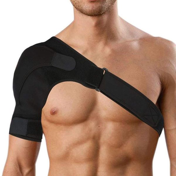

shoulder brace neoprene shoulder support pain compression sleeve, Black;blue