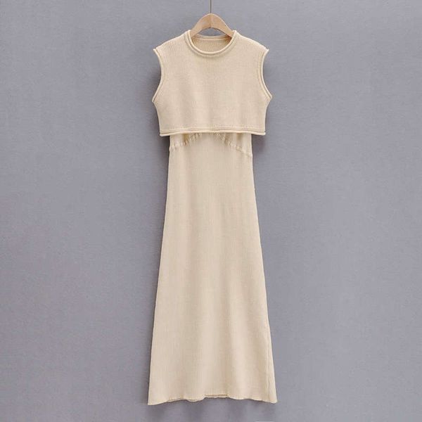 

winter 2020 new style autumn pure color simple knit slim fit midi dress, Black;gray