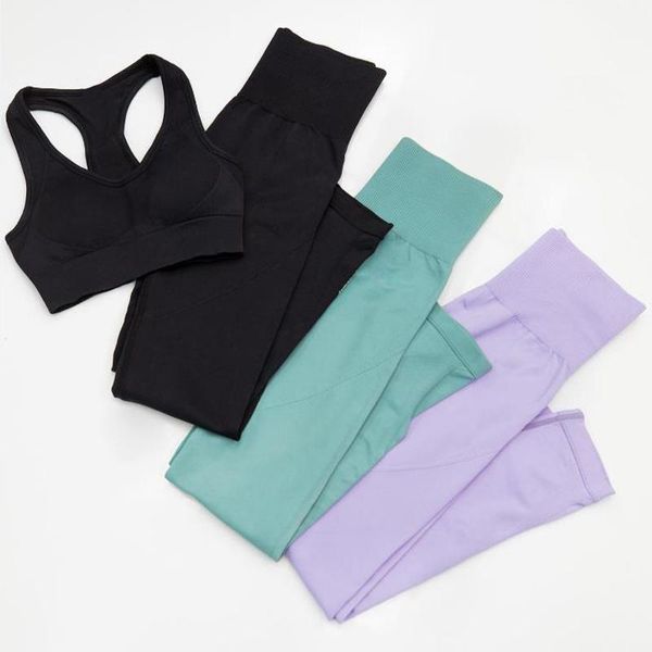 

yoga outfits colors hyperflex seamless set for women sports bra and leggings wear gym clothing athletic yoga1, White;red