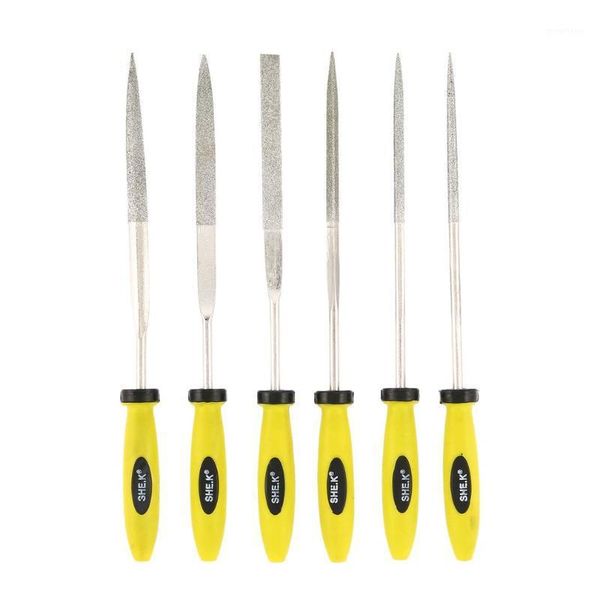 

she.k 6pcs diamond needle file set metal glass stone jewelry mini precision woodworking craft carving knife assorted rasp1