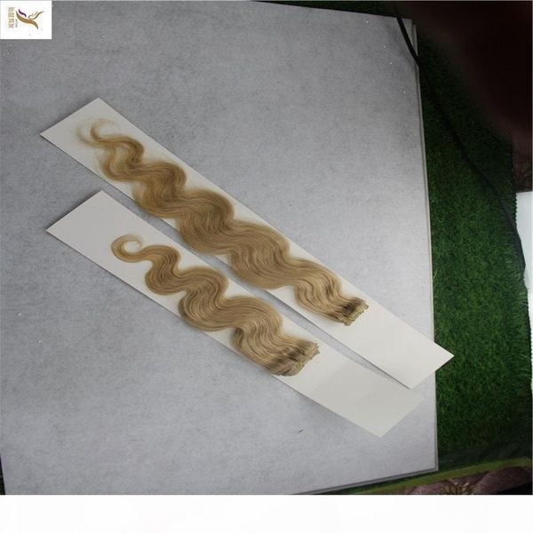 

body wave #27 strawberry blonde color brazilian hair weaving 10-30 inchs non-remy 100% human hair weave, Black