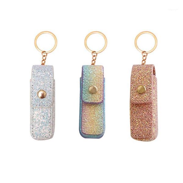 

portable lipstick cases cover keychain storage case organizer party gifts key-chain bag1