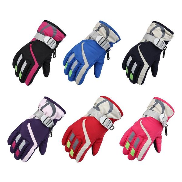 

ski gloves winter warm snowboarding men women kids snow mittens waterproof skiing breathable air