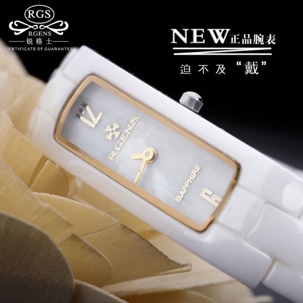 

reloj mujer original women's ceramic luxury quartz watches ladies's casual watches waterproof wrist watches black white gold 20111, Slivery;brown