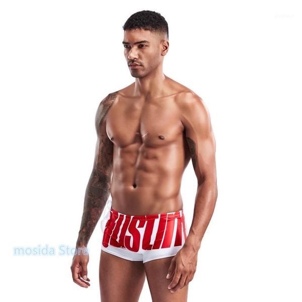 

men's swimwear 10pcs men's four-angle swimming trunks boxer large letter beach1