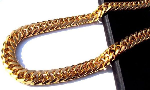 

heavy mens 24k real solid gold finish thick miami cuban l wmtrgy dh_garden, Silver