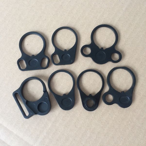 

outdoor ar15 100pcs dual loop adapter end plate mount for ar 15 stock buffer tube sling swivel