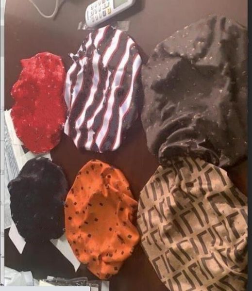 

2021 durag muslim women stretch sleep turban hat scarf silky bonnet chemo beanies caps cancer headwear head wrap hair accessories, Blue;gray