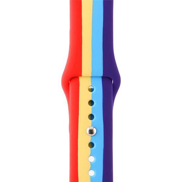 

apple watch band rainbow soft silicone watch strap for iwatch series 1 2 3 4 5 watch bands for adapters accessories 38mm 42mm 40mm 44mm