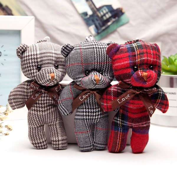 

13cm plush toys small bear pendant key chain toy stuffed animals soft plush bear bag accessories plush doll ragdoll gifts