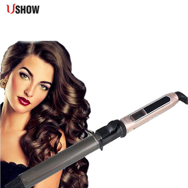

ushow professional nano titanium hair curler matic ceramic curling irons wand wave machine ushow prof wmtbim