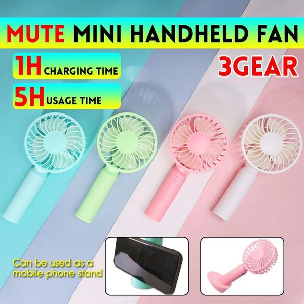 

air cooling fan mini usb fan portable handheld ventiladors rechargeable 3 speed for outdoor home micro usb with base mute cooler