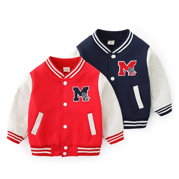 Alta qualità primavera autunno bambini cardigan camicia da baseball cappotto moda casual cotone ragazzo ragazza vestiti pulsante bambino abbigliamento per bambini LJ201125