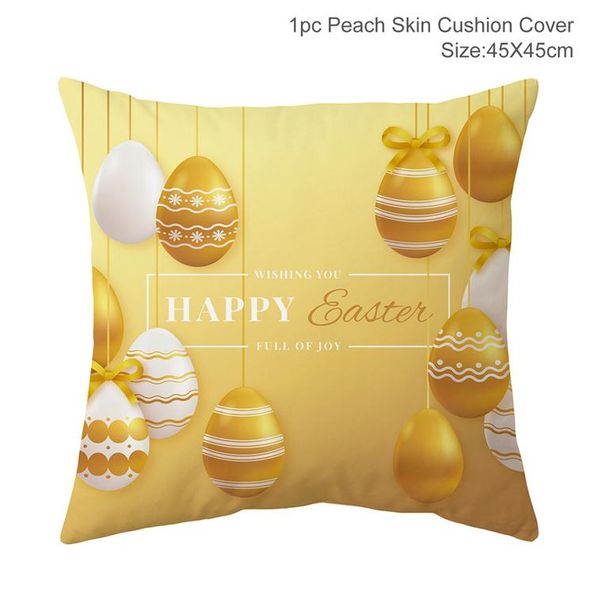 

fengreise 45x45cm пасхальная подушка с пасхальными пасхальными украшениями для домашнего дивана для гостиной подушка для гостиной пасхальный