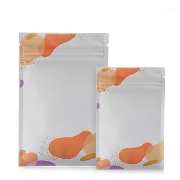

100pcs/lot aluminium foil bag coffee bean packing color self sealing mask packaging gift1 gift wrap