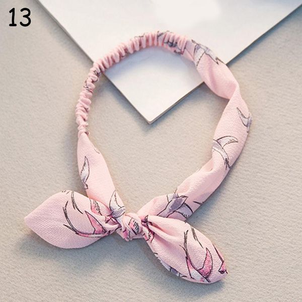 

retro women bandana rabbit ear headband leopard striped plaid hair bands bowknot elastic iron wire hairband floral scrunchie q bbyxek