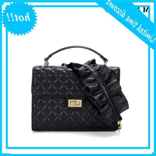 

maidudu women's 2020 new xiaoxiangfeng lingge chain bag bowknot wide strap single shoulder messenger handbag