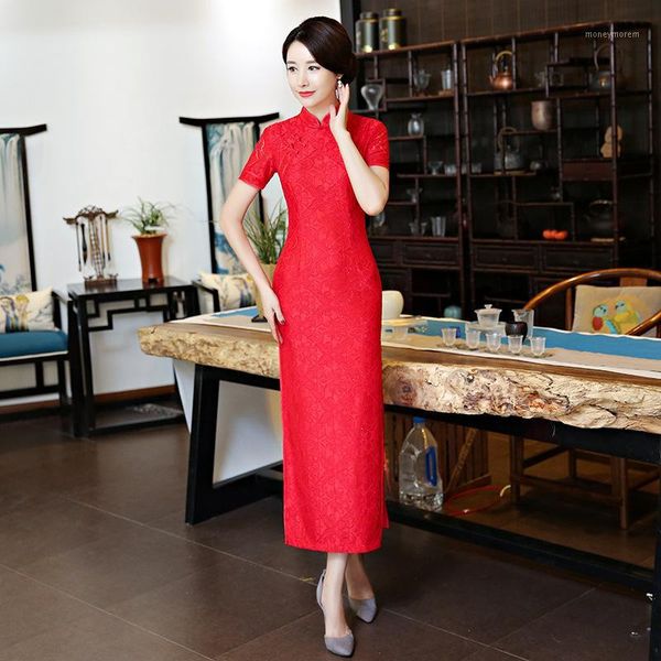 

in 2018chinese traditional cheongsam red cheongsam chinese wedding dress is beautiful chinese new year dress for women1