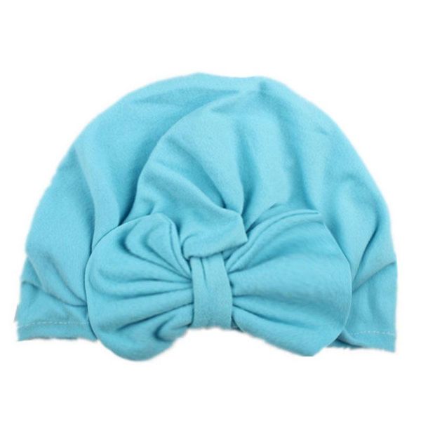 

3d flower turban caps baby soft muslim hats twisted bandanas girls cotton headwear children head wrap solid elastic headscarves sqcizc, Black