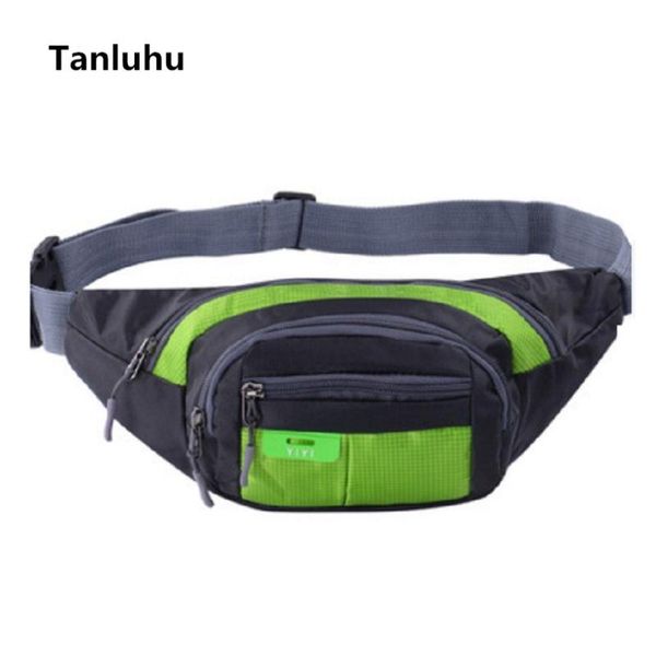 

tanluhu women casual nylon waterproof waist bag & packs belly bags with multiple pocket men multifunctional belt bags