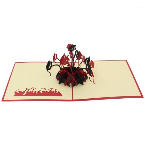 

5 pack 3d graduation cap greeting card,celebration card gift for graduating students1