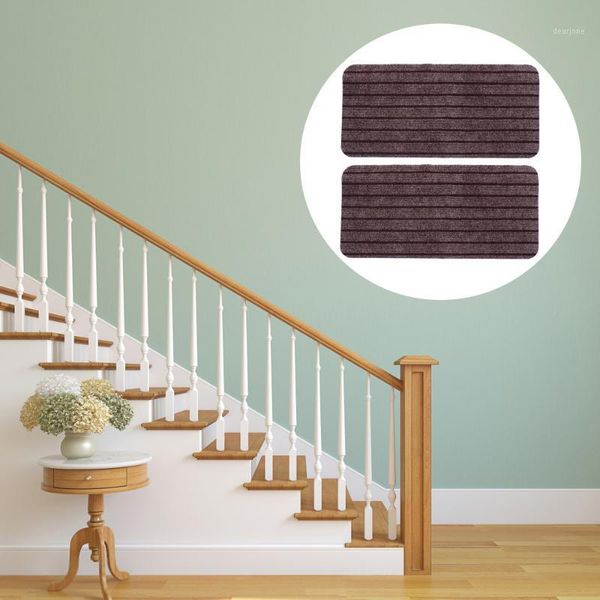 

2 pcs strips staircase mats self-adhesive safety carpet for pets kids1