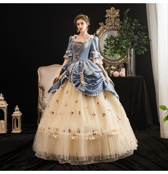 

vintage rococo baroque marie antoinette ball gown prom dresses 18th century renaissance historical period dress victorian medieval gowns, Black