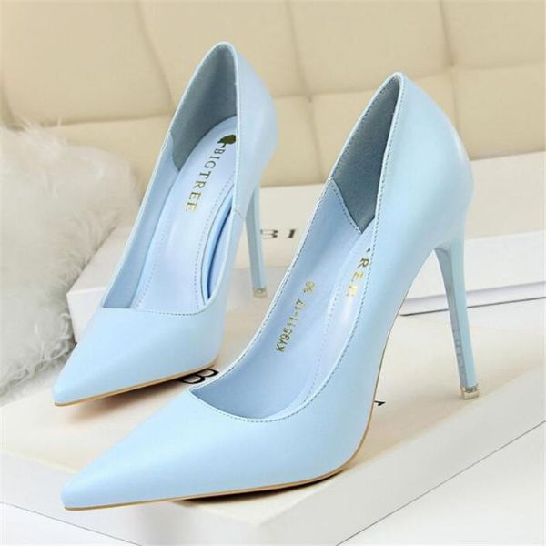 

new fashion simple stiletto with high-heeled shallow mouth pointed suede thin professional women's shoes women's high heels, Black