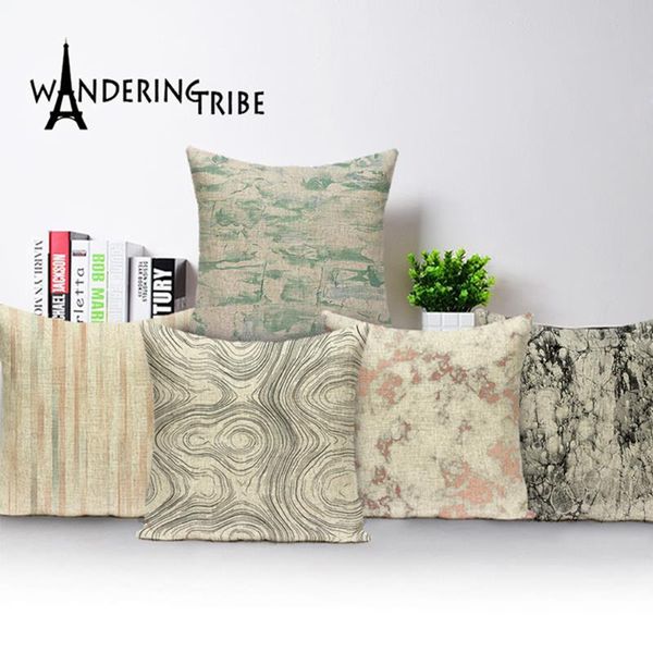 

cushion/decorative pillow colorful geometric cushion cover simple scandinavian throw case boho square linen sofa decorative covers