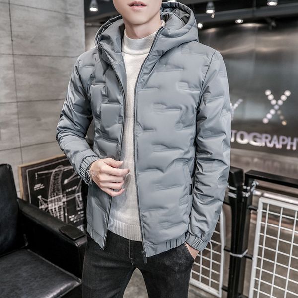 

Winter down 2020 new young men's fashion brand handsome light short Hooded et, Black